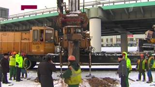 Тоннель московского метро пробила строительная свая (22.01.14)