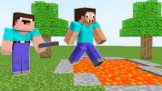 НУБ УПРАВЛЯЕТ ТЕЛОМ ПРО В МАЙНКРАФТ ! НУБИК И ПРО ТРОЛЛИНГ ЛОВУШКА В MINECRAFT Дак Плей
