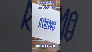 SKZ Karma album unboxing ! (Standard Hooray version) #skz #straykids #karma