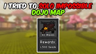 I Tried to Solo Impossible New Dojo Map | Garden Tower Defense