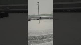 Москва сити  зима такой