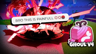 Ghoul V4 + REWORKED PAIN is TOO BROKEN in BloxfruitsPVP 💀...