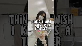 Things I wish I knew as a Teenager 🌷✨ #shorts #viral #aesthetic #howto #glowup #teen #school #tips