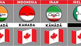 How to Say &quot;CANADA&quot; in Different Languages #countryballs