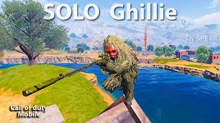 Ghillie Suit Solo Win in Call of Duty Mobile | COD mobile solo Sniper