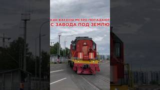 КАК ВАГОНЫ МЕТРО ПОПАДАЮТ С ЗАВОДА ПОД ЗЕМЛЮ?#shorts #metro#метро#интересно#факты