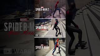 Spider-Man 2 vs Miles Morals vs Spider-Man | Stairs Physics