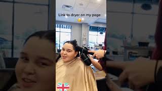 Coolest salon hair dryer! #shorts #hairtutorial #hairhacks #beautyhacks #salonlife