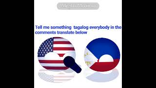 Do you speak different languages?#countryballs #shortsfeed #philippines #usa
