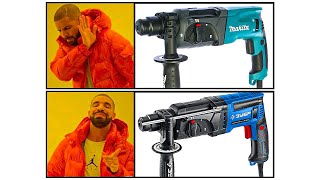 В ЧЕМ ОТЛИЧИЕ? Перфораторы ЗУБР MAKITA BOSCH
