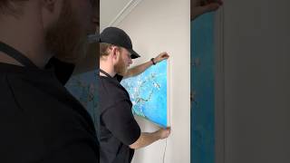 Samsung The Frame 55&quot;. Белые рамки. #телевизор #samsungtv #theframe #tvinstallation #wallmount