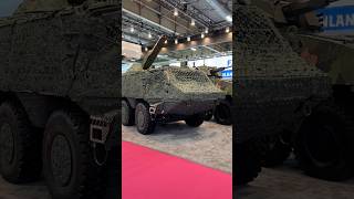 Patria 6x6 armoured wheeled vehicle showcased at the Eurosatory 2024