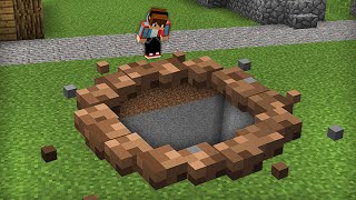 ОТКУДА У НАС В ДЕРЕВНЕ ЭТА ГЛУБОКАЯ ЯМА В МАЙНКРАФТ | Компот Minecraft