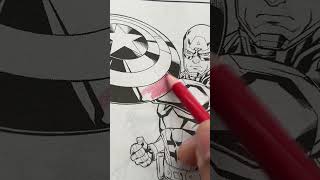 Captain America: Brave New World - Coloring / #shorts #marvel #kendricklamar