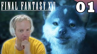 Final Fantasy 16 Japanese Dub Walkthrough Part 1 - I Love The Dog! [PS5/4K] [With Commentary]