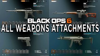 All Weapons Attachments in Black Ops 6 BETA Gunsmith Showcase