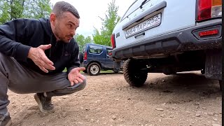 Нива &quot;Тайга&quot; против Сузуки Джимни на бездорожье