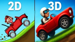 HILL CLIMB RACING vs HILL CLIMB RACING 3D