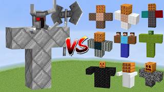 Ferrous Wroughtnaut vs All Minecraft Bosses - Minecraft Mob Battle (part 2)
