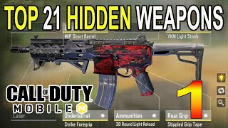All Top 21 Secret Weapons Conversion in COD Mobile | New Gunsmith Update Call of Duty Mobile Part 1