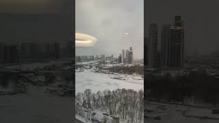 Москва Сити зимой