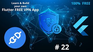 Free VPN Location Card Widget UI UX | Flutter OpenVPN App Tutorial | Android Studio VPN Development