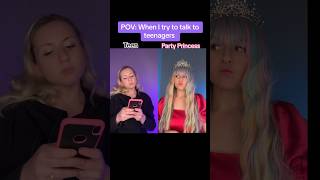 POV: When I try to talk to teens #teenagers #skit #shorts