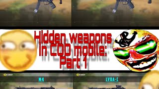 How to create hidden weapons in COD:Mobile (Part 1)