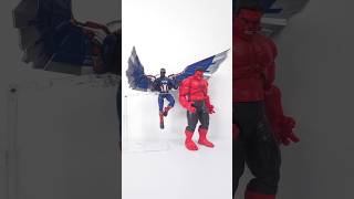 Unboxing Marvel Legends Captain America and Red Hulk from Captain America: Brave New World