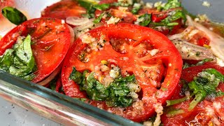 Вкусно так, что съедается все: и помидоры,и лук и даже сок до последней капли. Закуска &quot;Объедаловка&quot;