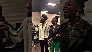 BTS Footage Of Lucky Daye, Luke James &amp; Miles Caton Crew Rehearsing &#39;Secret Garden&#39; #rnb #shorts