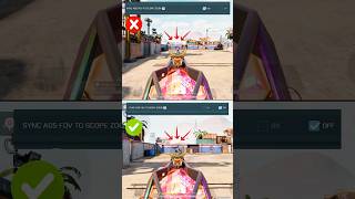 ✅ Turn This Setting OFF To Make Your AIM Perfect In COD MOBILE 💪 #shorts #trending #codm