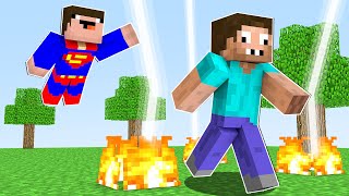 НУБ СУПЕРМЕН ЗАТРОЛЛИЛ ПРО В МАЙНКРАФТ ! НУБИК СПИДРАННЕР ПРОТИВ ОХОТНИКА В MINECRAFT Дак Плей