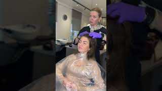 Окрашивание в один тон и стрижка каре #hairstyle #haircut #hair