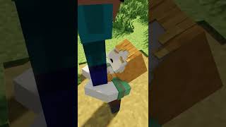 Don&#39;t leave me Steve - Alex and Steve Life (Minecraft Animation) #shorts
