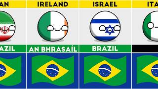 How to Say &quot;BRAZIL&quot; in Different Languages #countryballs