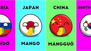 How to Say &quot;MANGO&quot; in Different Languages #countryballs