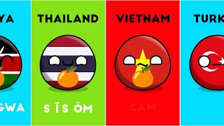 How to Say &quot;ORANGE&quot; in Different Languages #countryballs