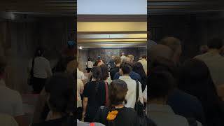 пробка в метро из людей #metro #underground #shortvideo