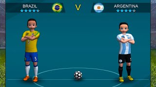 Pro League Soccer Android Gameplay ⚽⚽ | Brazil VS Argentina