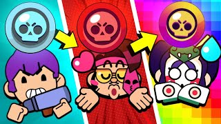 Каждая ПОБЕДА = ПОВЫШЕНИЕ редкости! Сложнейший челлендж в Brawl Stars