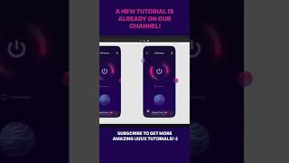 Mobile VPN App UI Design in Figma | Web Design Speedart Tutorial + Free .fig Project #Shorts