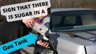 Sugar in Gas a Tank: Signs that there is  Sugar in Your Gas Tank