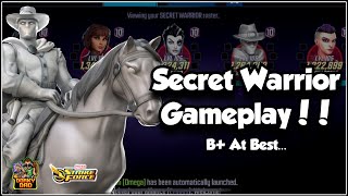 Secret Warriors Playtest! | B+ At Best But SUPER Fun! | Marvel Strike Force | MSF