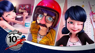 ЛЕДИ БАГ И СУПЕР-КОТ | 🔝 САМЫЕ СМЕШНЫЕ СЦЕНЫ  🐞 | 10 лучших моментов | 10-летний юбилей 💫