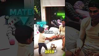 Роналду учит Матео играть в футбол 🥵🔥 #shorts #ronaldo
