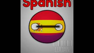 How to say black in different languages💀  #countryballs #edit #uk #spain #spanish #languages #lucian