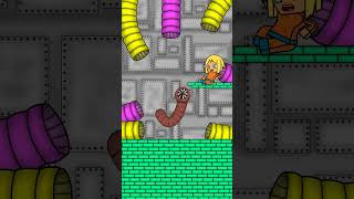 🔴Worm-Figure wants to eat a Minecraft Girl.  #animation #funnyanimation  #doors