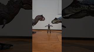 the hand trick doesn&#39;t always work #jurassicworld #jurassicworlddominion #allosaurus #carnotaurus