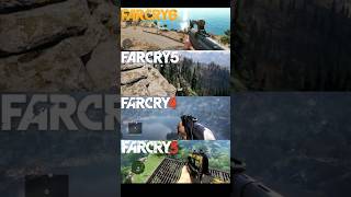 Far cry 3 / Far cry 4 / Far cry 5 / Far cry 6 Сравнение прыжки из скалы #shorts